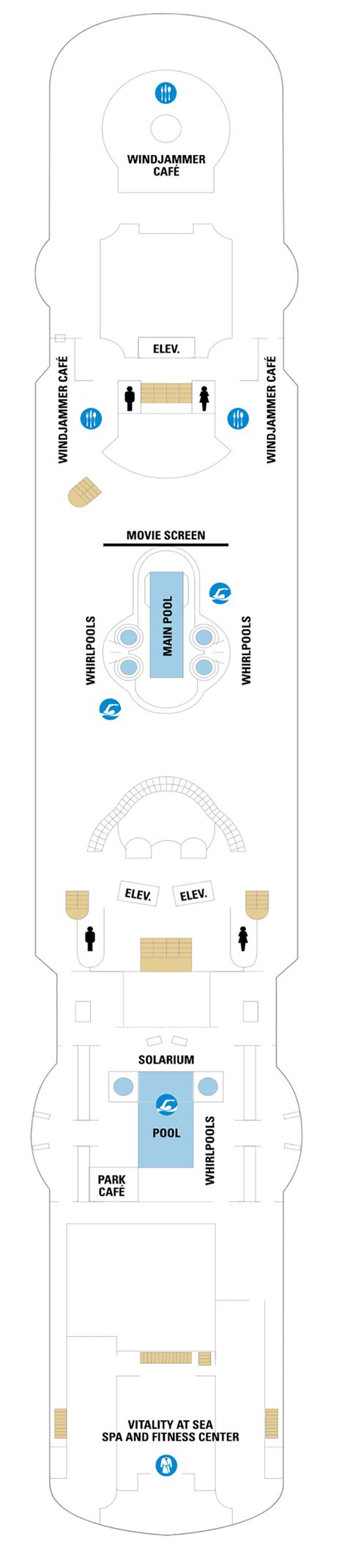 Deck Plan for Vision of the Seas | Iglu Cruise