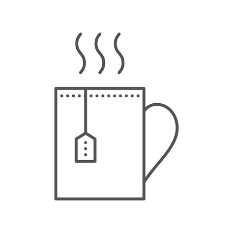 Premium Vector Cup With Hot Tea And Teabag Mug Vector Flat Icon