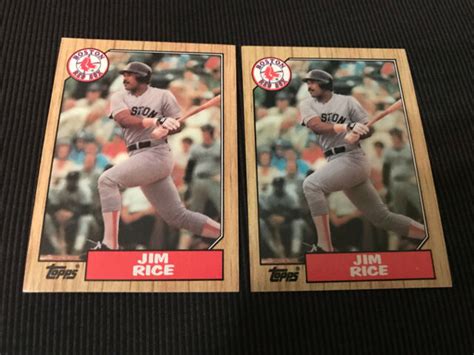 Topps Baseballcard Jim Rice Boston Red Sox Nmmt Free Shipping