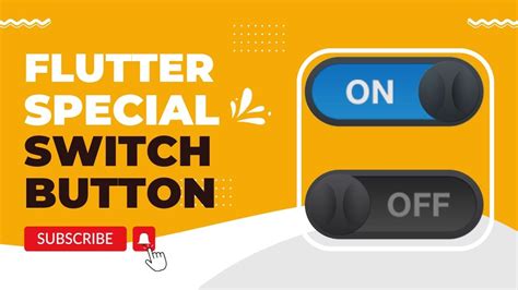 Create A Flutter Toggle Switch Button Youtube