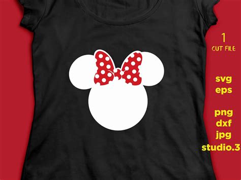 Minnie Mouse Svg Dxf Png Layered Cut File Cricut Designs Etsy