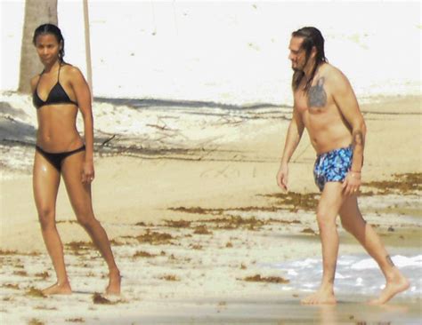ZOE SALDANA In Bikini On Vacation In Mexico 12 14 2015 HawtCelebs
