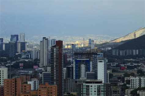 downtown monterrey mexico stock    royalty