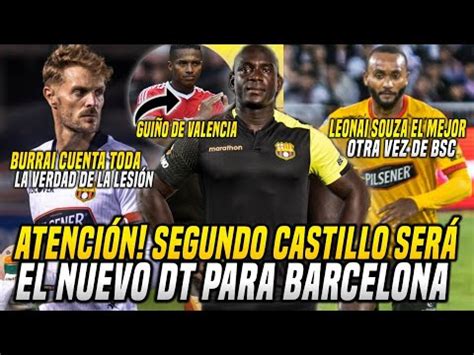 SEGUNDO CASTILLO SERÍA EL NUEVO DT para BARCELONA JAVIER BURRAI CONTÓ