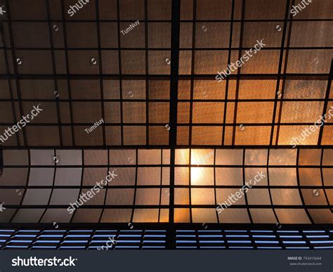 polycarbonate roof translucent roofs patterns beautiful stock photo