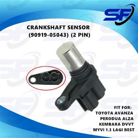 TOYOTA AVANZA PERODUA ALZA MYVI 1 3 KEMBARA DVVT CRANK SENSOR 90919