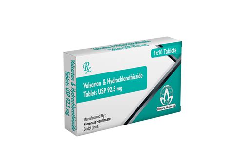 Valsartan And Hydrochlorothiazide Tablets 925mg Packaging Type Box At