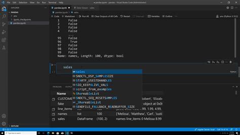 Working With Pandas And Visual Studio Code Youtube