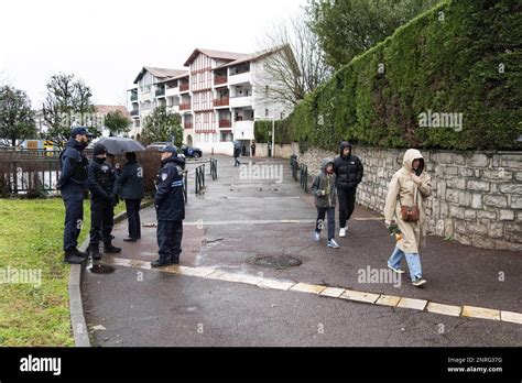 Students Arrive At The Private College Lycee Of Saint Thomas D Aquin In