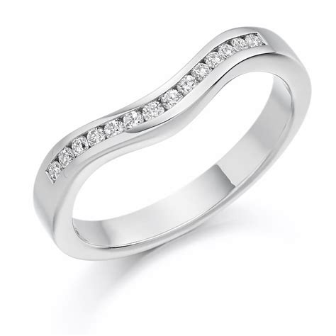 Shaped Channel Set Diamond Band Ct Sanderson Jewellers