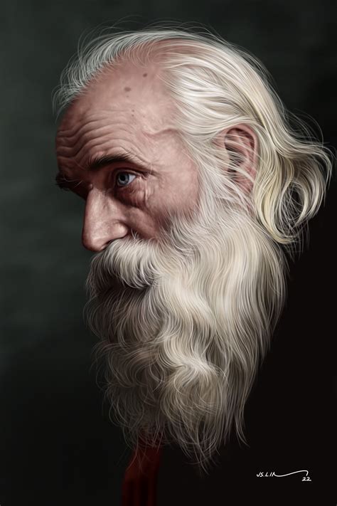 ArtStation - White-bearded old man 