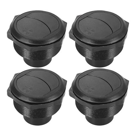 X AUTOHAUX 4pcs Air Conditioning Deflector Outlet Side Roof Round Air