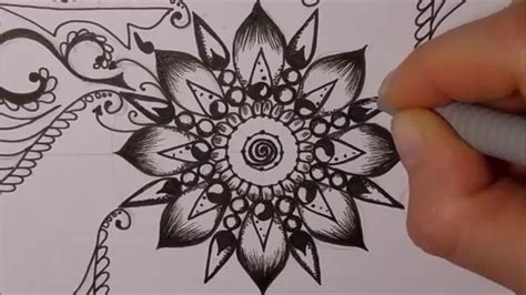 How To Draw Mandala Jak Narysowa Mandal Zentangle