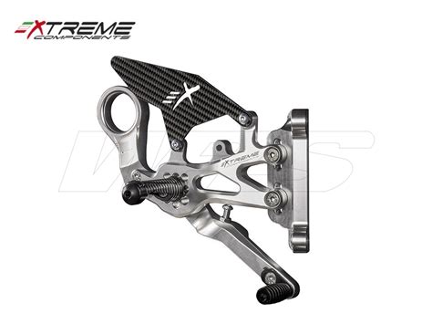 Ped Gp Evo S Rr B Estriberas Traseras Gp Evo Carbono Plata Extreme