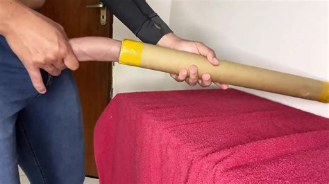 Massaging My Dick At Work With My Boss S Cardboard Tube Gay Pump Amateur Porn Xhamster