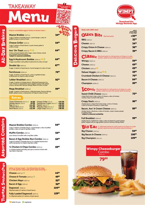 Wimpy Menu – Dropped Into