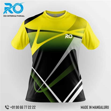 Ro FS Sublimation Jersey Yellow Black RO International