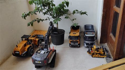 Trator Esteira Bulldozer E Carregadeira Wltoys Frota Rc Toys