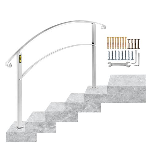 Happybuy Handrails For Outdoor Steps Fit 1 Or 5 Steps Outdoor Stair