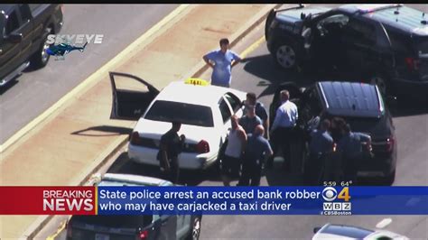 Peabody Bank Robbery Suspect Arrested In Taxicab Youtube