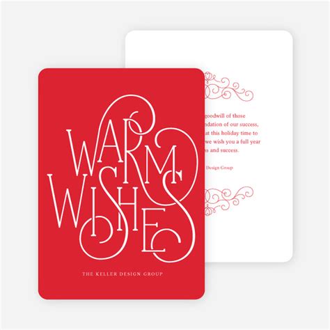 Fancy Christmas Cards with Warm Wishes | Paper Culture