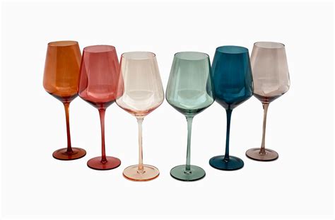 Colored Wine Glasses | Interior Design Ideas