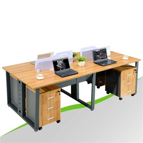 Double Sided Office Desk for 4 Person_Luoyang minno office furniture co ...