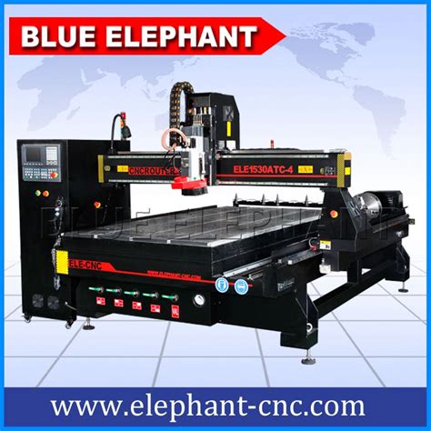 ELE1530 4 Axis Linear Auto Tool Changer Woodworking Machine Blue