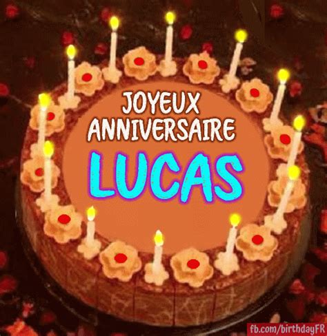 Joyeux Anniversaire Lucas Gifs Hbday Art Fr