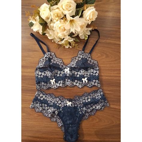 Conjunto Lingerie Luxo Shopee Brasil