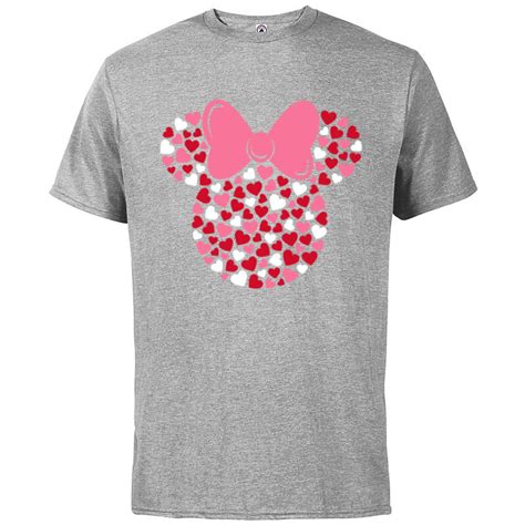 Disney Minnie Mouse Icon Pink Hearts Valentine S Day Short Sleeve