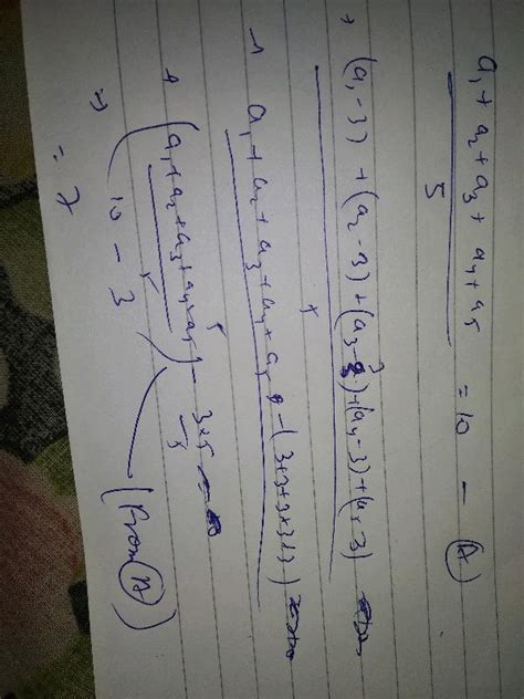 Begin Array L Text The Mean Of Five Numbers Is Text