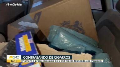 Bom Dia GO Polícia apreende 2 mil cigarros falsificados em Goiás