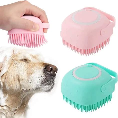 Brosse De Bain En Silicone Pour Animaux De Compagnie Brosse De Massage