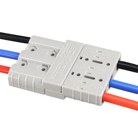 Anderson Style Connector Tripole 50A 600V With 8AWG Cable Custom