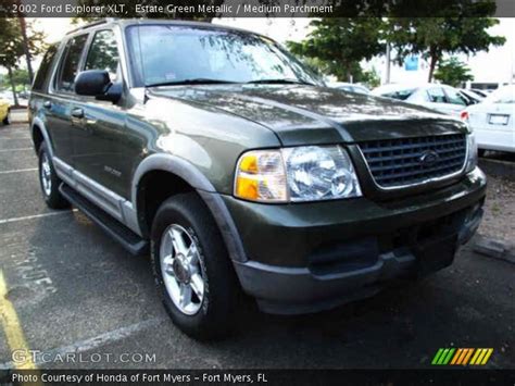 Estate Green Metallic 2002 Ford Explorer Xlt Medium Parchment