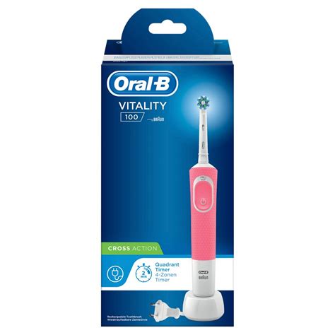 Oral B Elektrische Zahnbürste Vitality 100 CrossAction in Pink