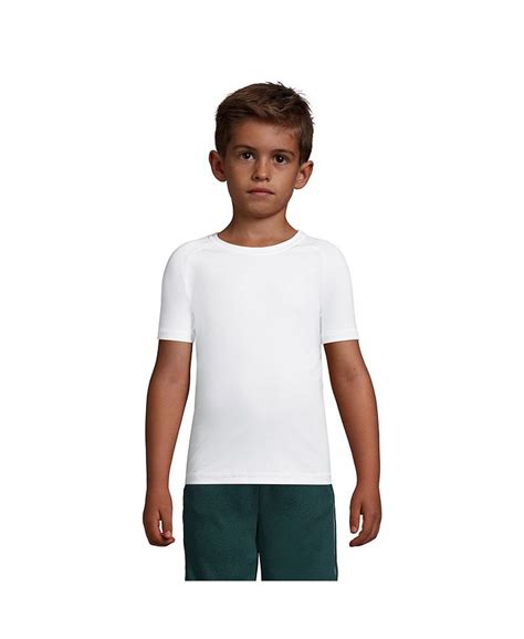 Lands End Boys School Uniform Short Sleeve Active Gym T Shirt Macys