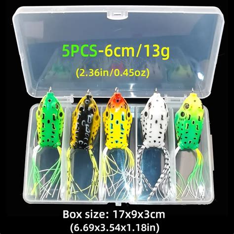 5G 8G 13G Frog Fishing Lures Set Trolling Silicone Bait With Fishing