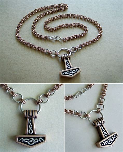 Mjolnir From Bronze And Silver By Astalo On Deviantart Viking Jewelry