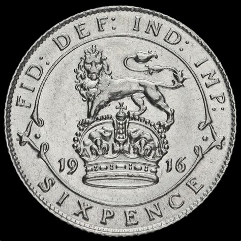 George V Silver Sixpence G Ef