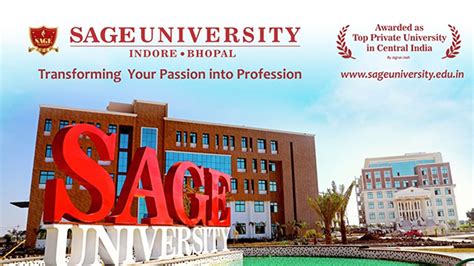 admission process started  sage university bhopal  indore