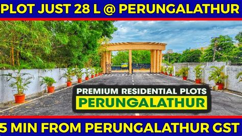 Plots For Sale In Perungalathur Gstroad Cmda Villa Plot YouTube