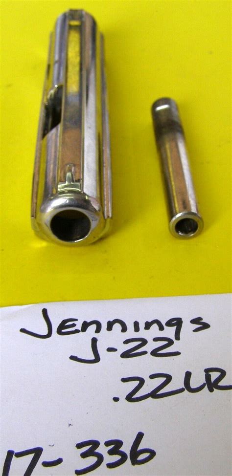 Jennings J 22 Lr Chrome Slide Black Grips Bbl Gun Parts Item 17 336