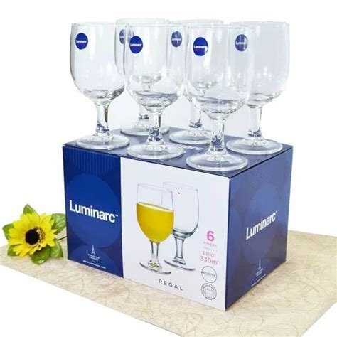 Jual LUMINARC Regal Water Goblet Gelas Kaca Kaki 330 Ml 11Oz 6 Pcs