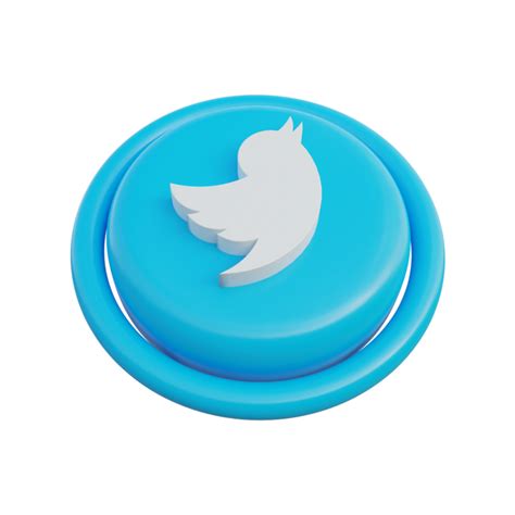 3d Social Media Icons Isometric Twitter 9428310 Png