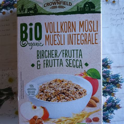 Crownfield Bio Muesli Intergale Con Frutta Mandorla E Nocciole Review