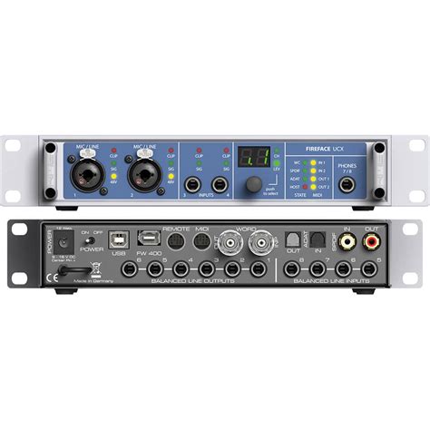 Rme Fireface Ucx Usb Firewire Interface The Pro Audio