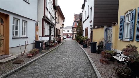 Spaziergang Durch Eine Gasse In Frankfurt H Chst Youtube