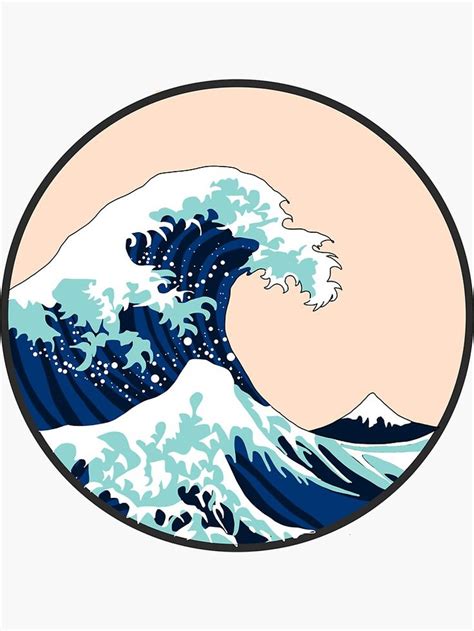 The Great Wave Off Kanagawa Sticker For Sale By Akanksha D Wave